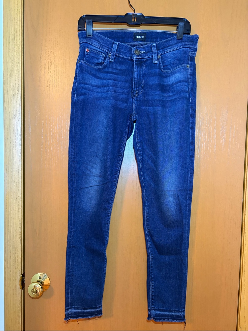 Hudson Jeans Women’s Skinny Jeans in Deep Blue Denim